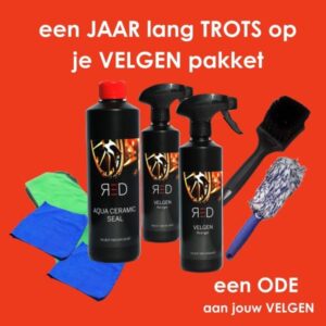 RED ,JAAR lang TROTS op je VELGEN pakket